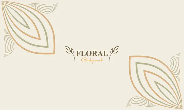 Квітковий Фон Абстрактною Природною Формою Листям Квітковим Орнаментом Якому Пастельному — стоковий вектор