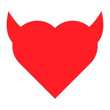 Kırmızı kalp aşk ikonu. Sevgililer Günü için tasarım ögesi