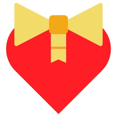 Kırmızı kalp aşk ikonu. Sevgililer Günü için tasarım ögesi