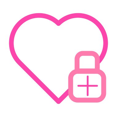 Sevgililer Günü için beyaz arkaplanda izole edilmiş pembe aşk simgesi