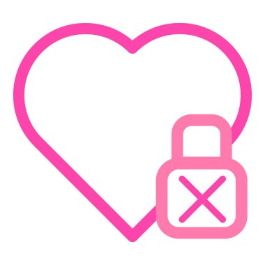 Sevgililer Günü için beyaz arkaplanda izole edilmiş pembe aşk simgesi