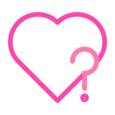 Sevgililer Günü için beyaz arkaplanda izole edilmiş pembe aşk simgesi