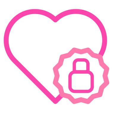 Sevgililer Günü için beyaz arkaplanda izole edilmiş pembe aşk simgesi