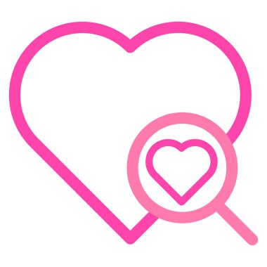 Sevgililer Günü için beyaz arkaplanda izole edilmiş pembe aşk simgesi