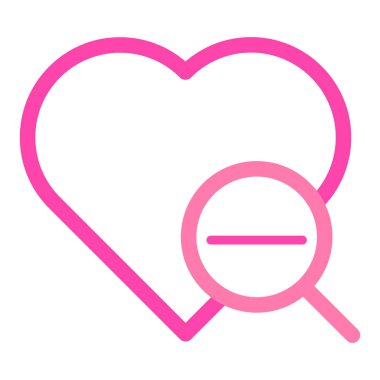 Sevgililer Günü için beyaz arkaplanda izole edilmiş pembe aşk simgesi