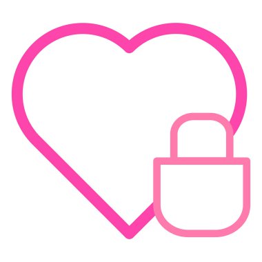 Sevgililer Günü için beyaz arkaplanda izole edilmiş pembe aşk simgesi