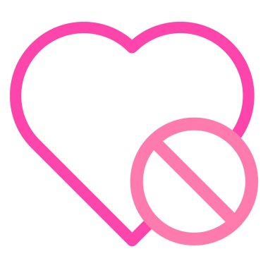 Sevgililer Günü için beyaz arkaplanda izole edilmiş pembe aşk simgesi