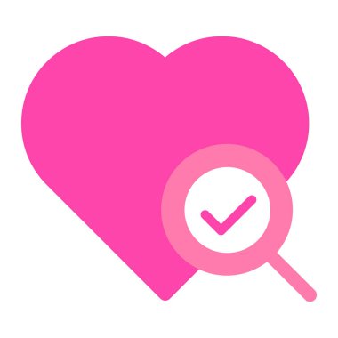 Sevgililer Günü için beyaz arkaplanda izole edilmiş düz stil aşk simgesi