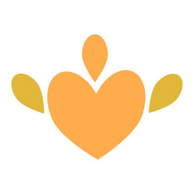 Beyaz arkaplanda çiçek yaprağı süsü