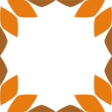 çiçek yaprağı çerçeve tasarımı