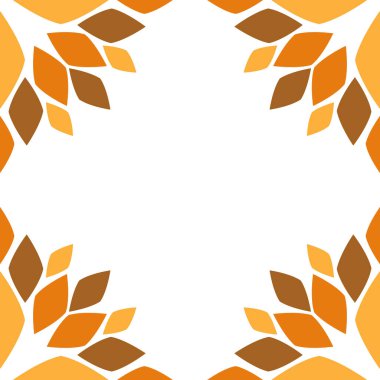 çiçek yaprağı çerçeve tasarımı