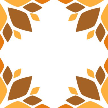 çiçek yaprağı çerçeve tasarımı