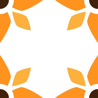 çiçek yaprağı çerçeve tasarımı