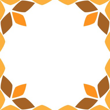 çiçek yaprağı çerçeve tasarımı