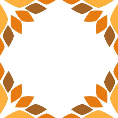 çiçek yaprağı çerçeve tasarımı