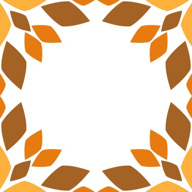 çiçek yaprağı çerçeve tasarımı