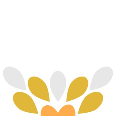 beyaz arkaplanda çiçek yaprağı dekoru