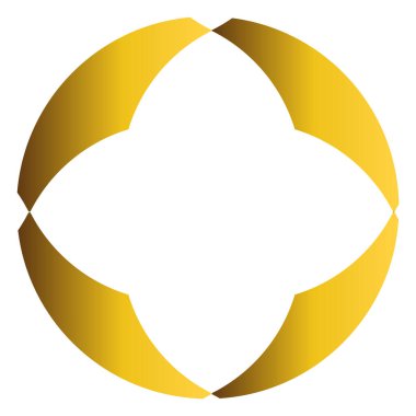 Lüks altın çiçek illüstrasyonu