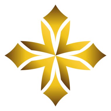 Lüks altın çiçek illüstrasyonu