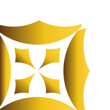 Lüks altın çiçek illüstrasyonu