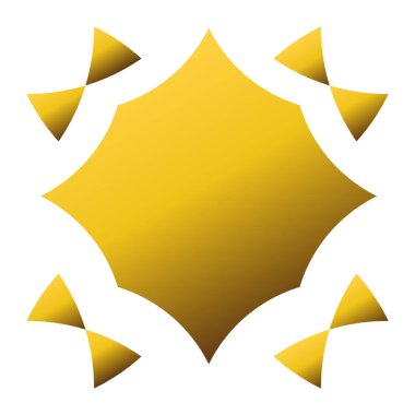 Lüks altın çiçek illüstrasyonu