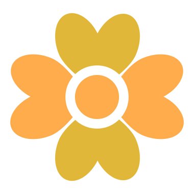 Güzel çiçek yaprağı süslemesi