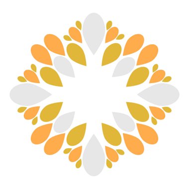 Güzel çiçek yaprağı süslemesi