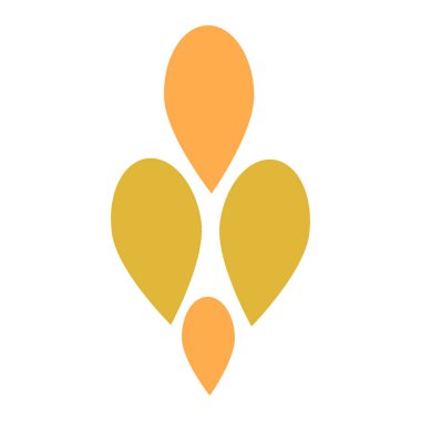 Güzel çiçek yaprağı süslemesi