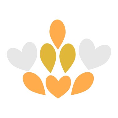 Güzel çiçek yaprağı süslemesi