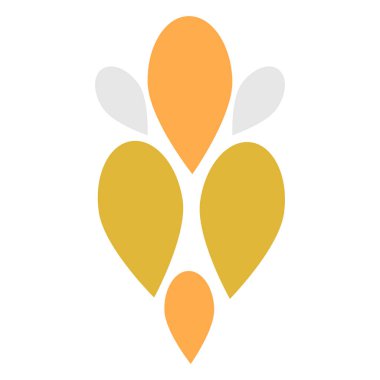 Güzel çiçek yaprağı süslemesi