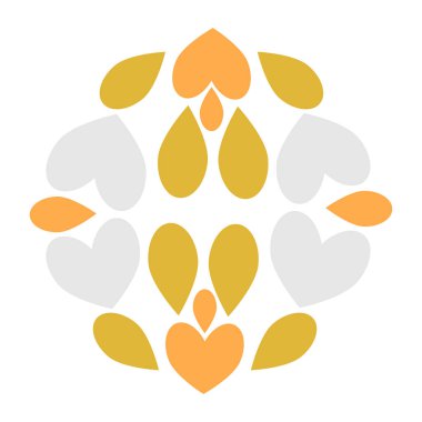 Güzel çiçek yaprağı süslemesi