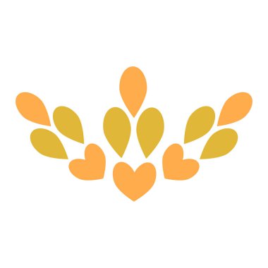 Güzel çiçek yaprağı süslemesi