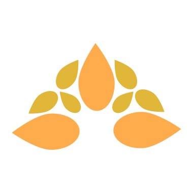 Güzel çiçek yaprağı süslemesi