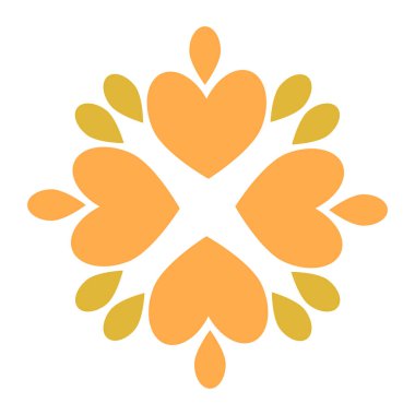 Güzel çiçek yaprağı süslemesi