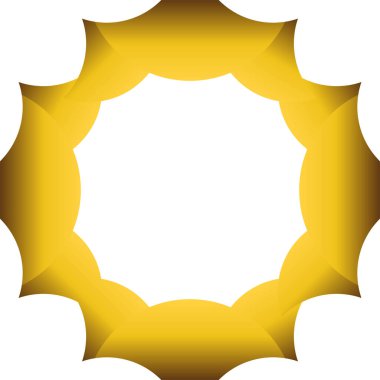 lüks altın geometri çerçeve tasarımı