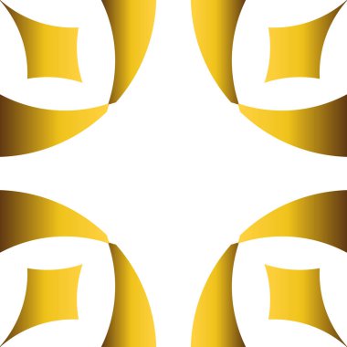 güzel lüks altın geometri çerçeve tasarımı