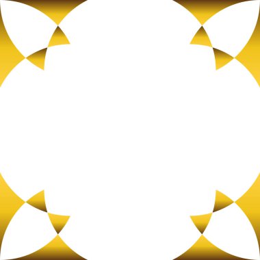 güzel lüks altın geometri çerçeve tasarımı