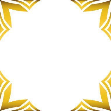 güzel lüks altın geometri çerçeve tasarımı