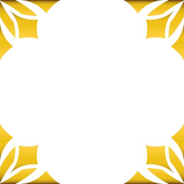 güzel lüks altın geometri çerçeve tasarımı