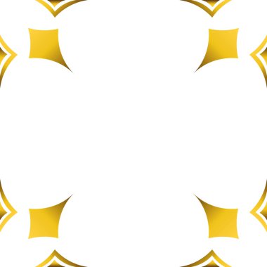 güzel lüks altın geometri çerçeve tasarımı