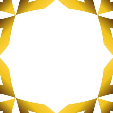 güzel lüks altın geometri çerçeve tasarımı