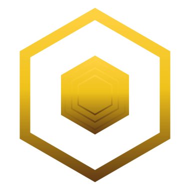 lüks altın geometri desenli element
