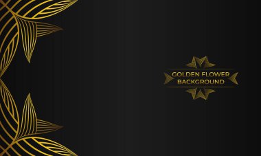 Soyut altın çizgileri olan lüks bir arka plan..