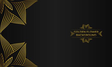 Soyut altın çizgileri olan lüks bir arka plan..