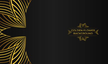 Soyut altın çizgileri olan lüks bir arka plan..