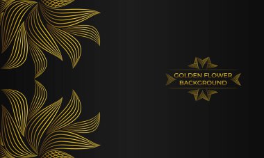 Soyut altın çizgileri olan lüks bir arka plan..