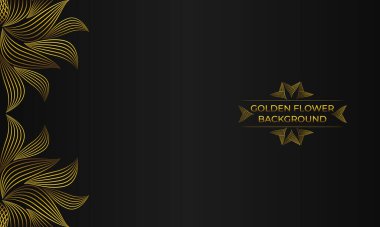 Soyut altın çizgileri olan lüks bir arka plan..