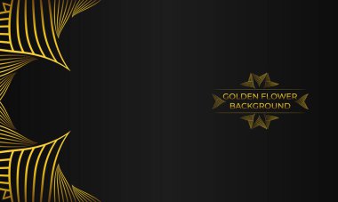 Soyut altın çizgileri olan lüks bir arka plan..