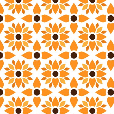 soyut çiçekli pürüzsüz desen