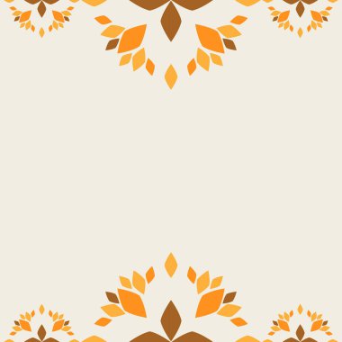 yumuşak renk çiçekli çerçeve tasarımı